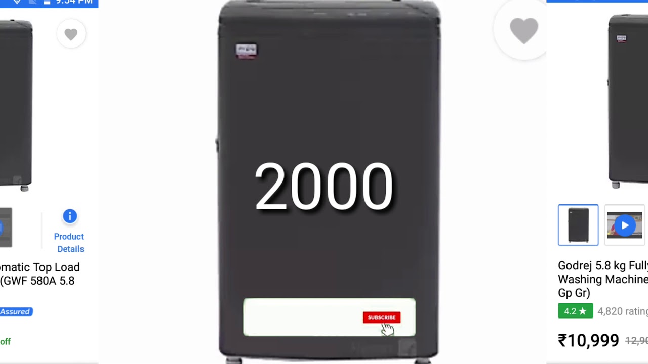800 New Shopping Amount Washing Machine YouTube