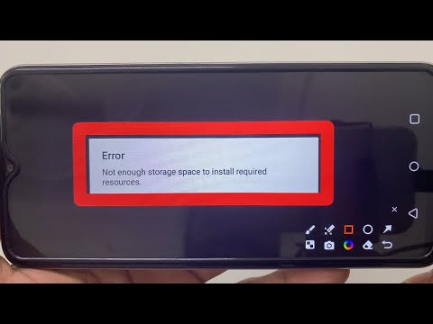 How to Fix Error Not enough storage space to install required resources problem solve