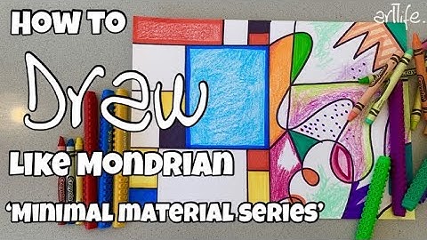ART VIDEO: Learn about and create an artwork like PIET MONDRAIN with Kerri Bevis #artlife