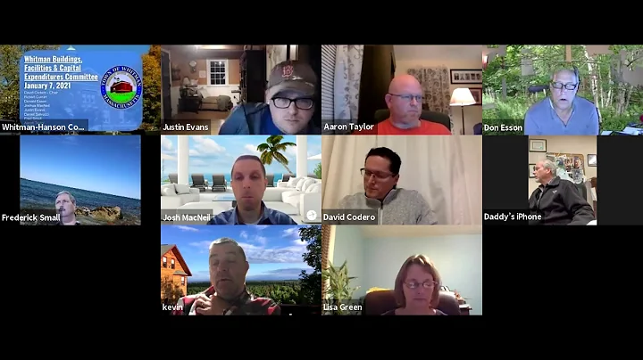 Whitman Buildings, Facilities and Capital Expenditures Committee Meeting January 7, 2021