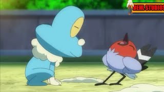 Fletchling is trying to be cool infront of froakie!#shorts