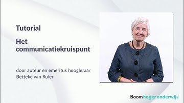 Tutorial Boom | Communicatiekruispunt | Betteke van Ruler