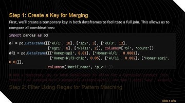Merging Two DataFrames Using Pattern Matching with pandas in Python