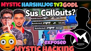 Mystic esports Hacking ⚠️ Exposed? | Mystic Harshu Hacking 🚨? Gamezo | T1 Teams Hacking ⚠️ Sus clip