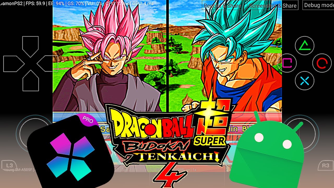 Android Gameplay Damon PS2 ISO Dragon Ball Z Budokai Tenkaichi 3