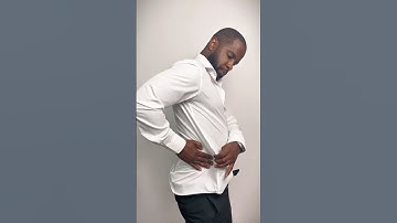 How to Tuck in a Baggy Shirt | Quick & Easy Styling Tip!  #mensstyletips #shortsvideo