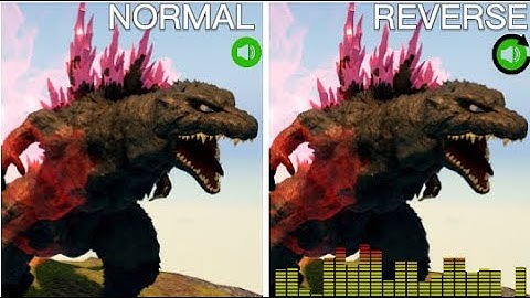 Kaiju Roars In Reverse In Kaiju Universe | Normal VS Reverse