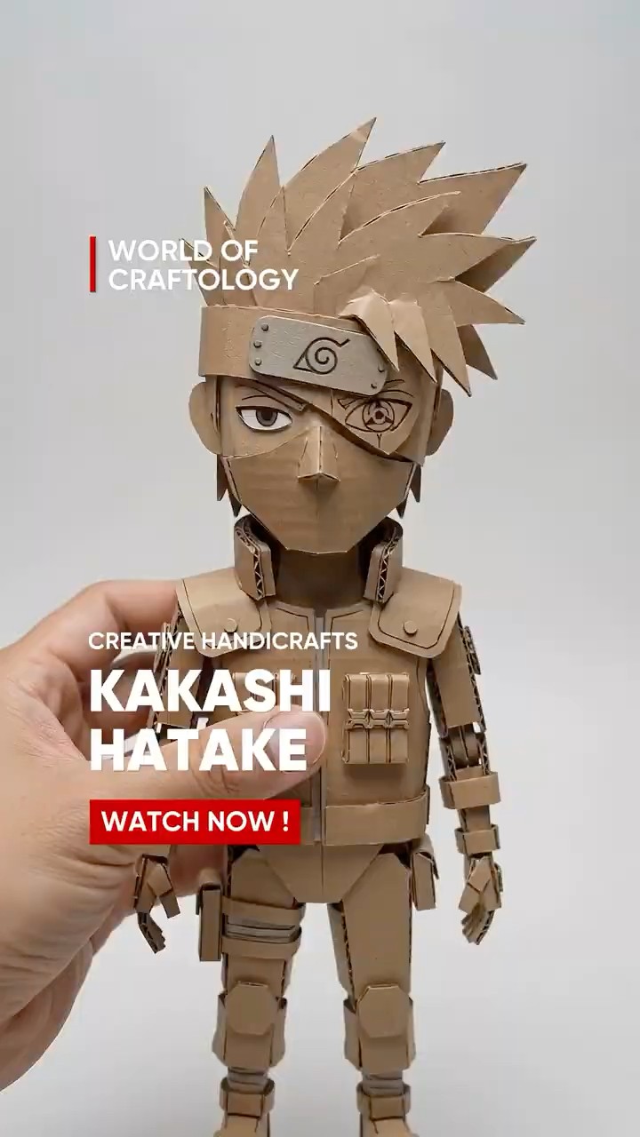 Kakashi Hatake #DIY #Craft #Upcycled #Creativity #Handmade - YouTube