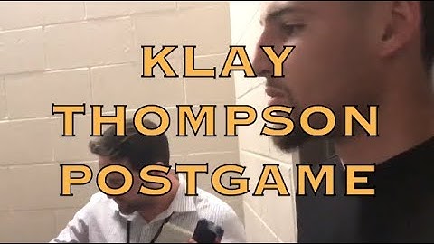 Entire KLAY THOMPSON interview from postgame in Houston, 2018 WCF G2