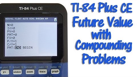 TI 84 Plus CE Future Value with Compounding