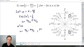 Precalculus: Solving more complex trig equations practice 3