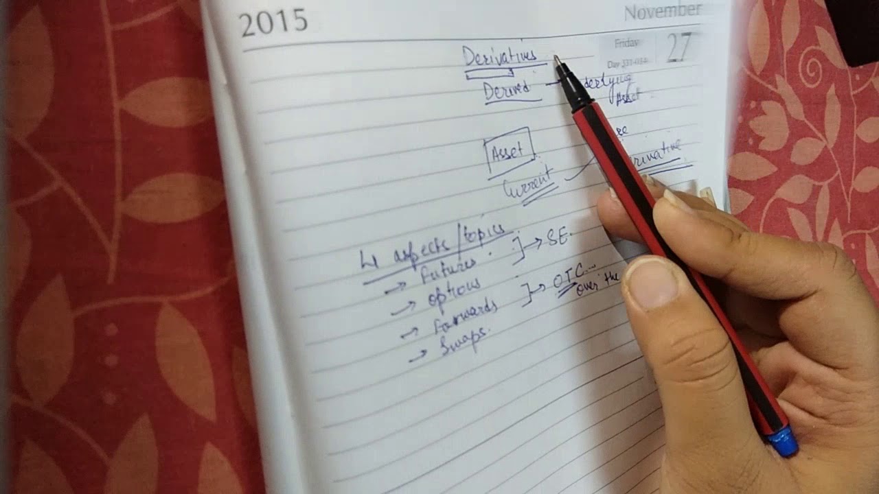 Derivatives: Meaning, types, Trades (Stock Exchange and OTC) - YouTube