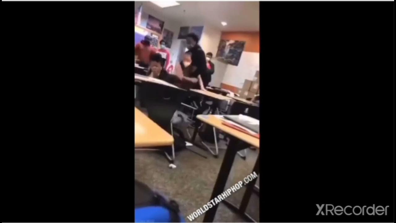 Student Hits Teacher With Chair And Gets Taken Down By Another Student