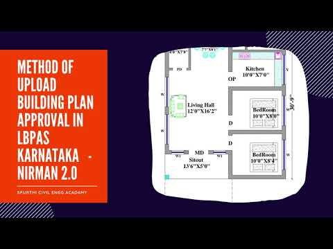 METHOD of UPLOAD  building plan approval IN LBPAS karnataka   -Nirman 2.0