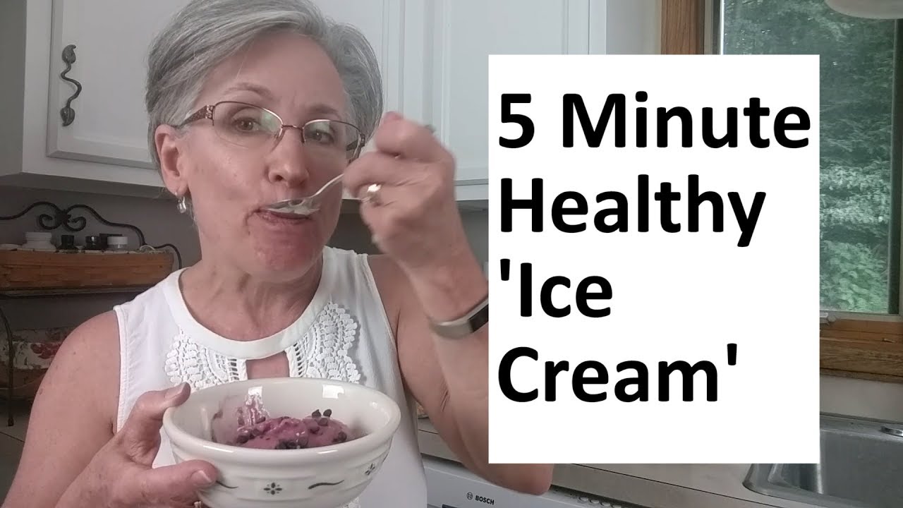5 Minute Healthy 'Ice Cream' (Homemade banana ice cream vitamix) YouTube