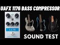 Uafx 1176 sound test with jazz precision and stingray bass