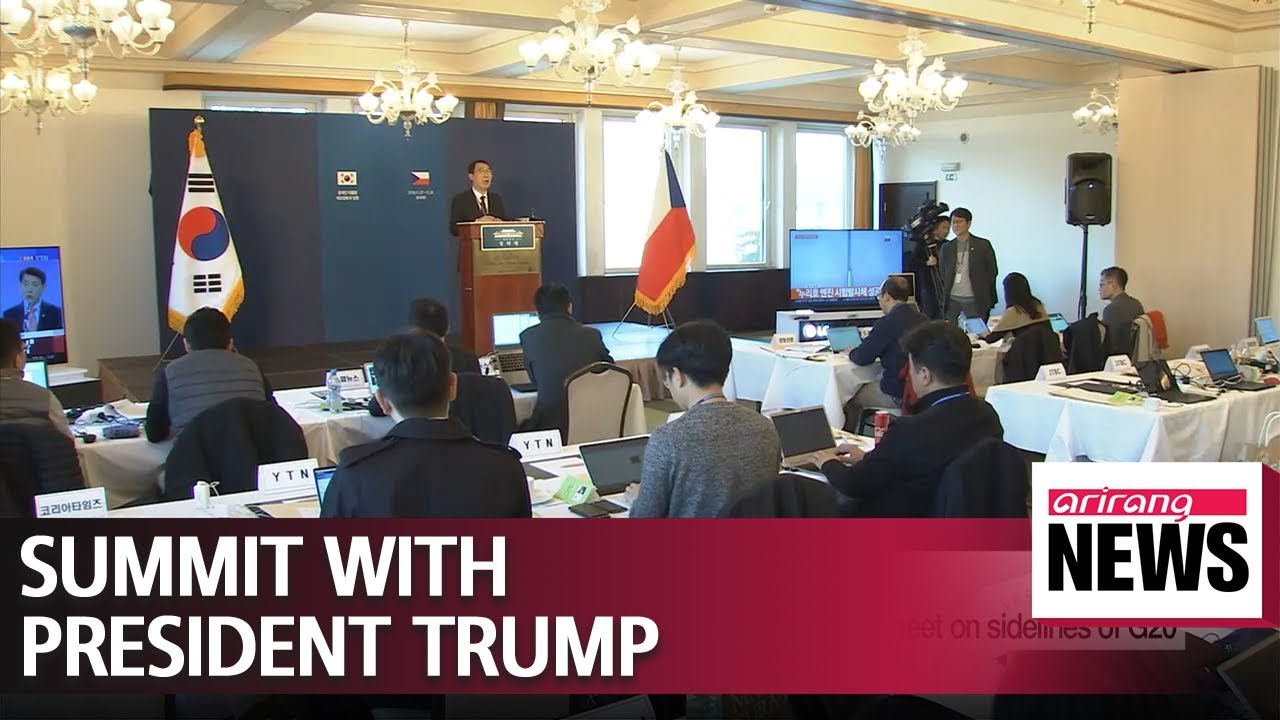 Blue House confirms Presidents Moon and Trump to meet on sidelines of G20