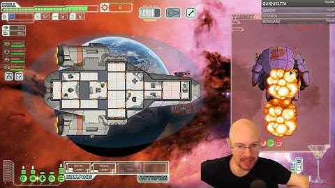 FTL Hard mode, NO pause, random ships! Kestrel A! 1st run
