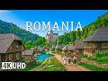 Peaceful Romania 4K 🇷🇴 | Relaxing Music with Carpathian Mountains and Scenic Countryside