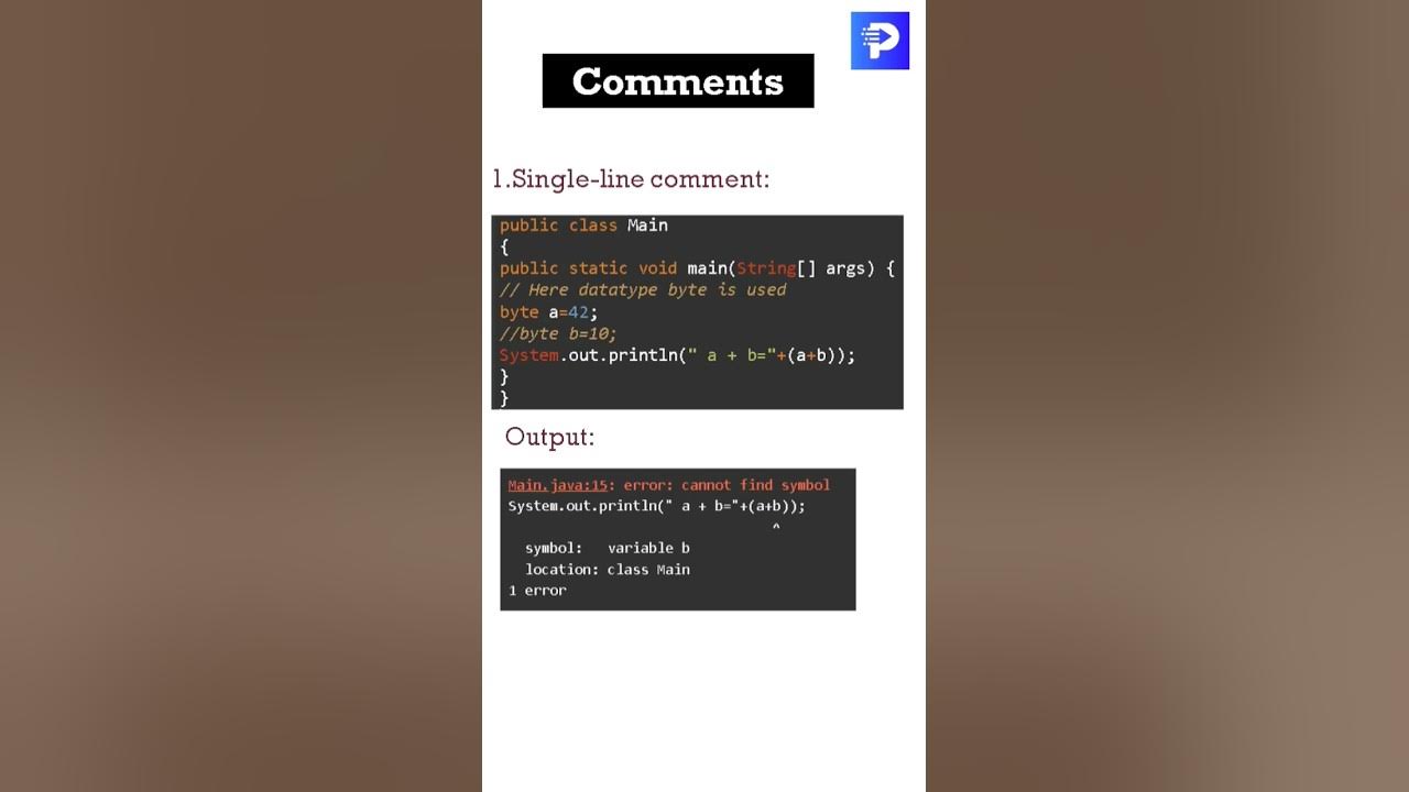 Comments in Java #Shorts - YouTube
