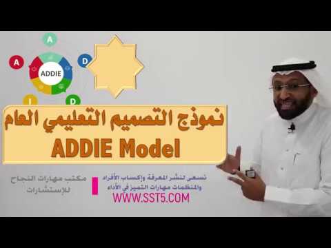 د. محمد العامري يوضح نموذج التصميم التعليمي العام ADDIE Model