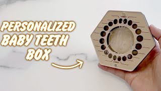 QUICK LOOK: Personalized Baby Teeth Keepsake Box by L-site