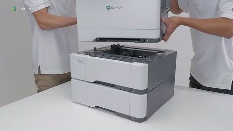 CS421/CS521/CS622 Series—Installing the optional 550-sheet tray