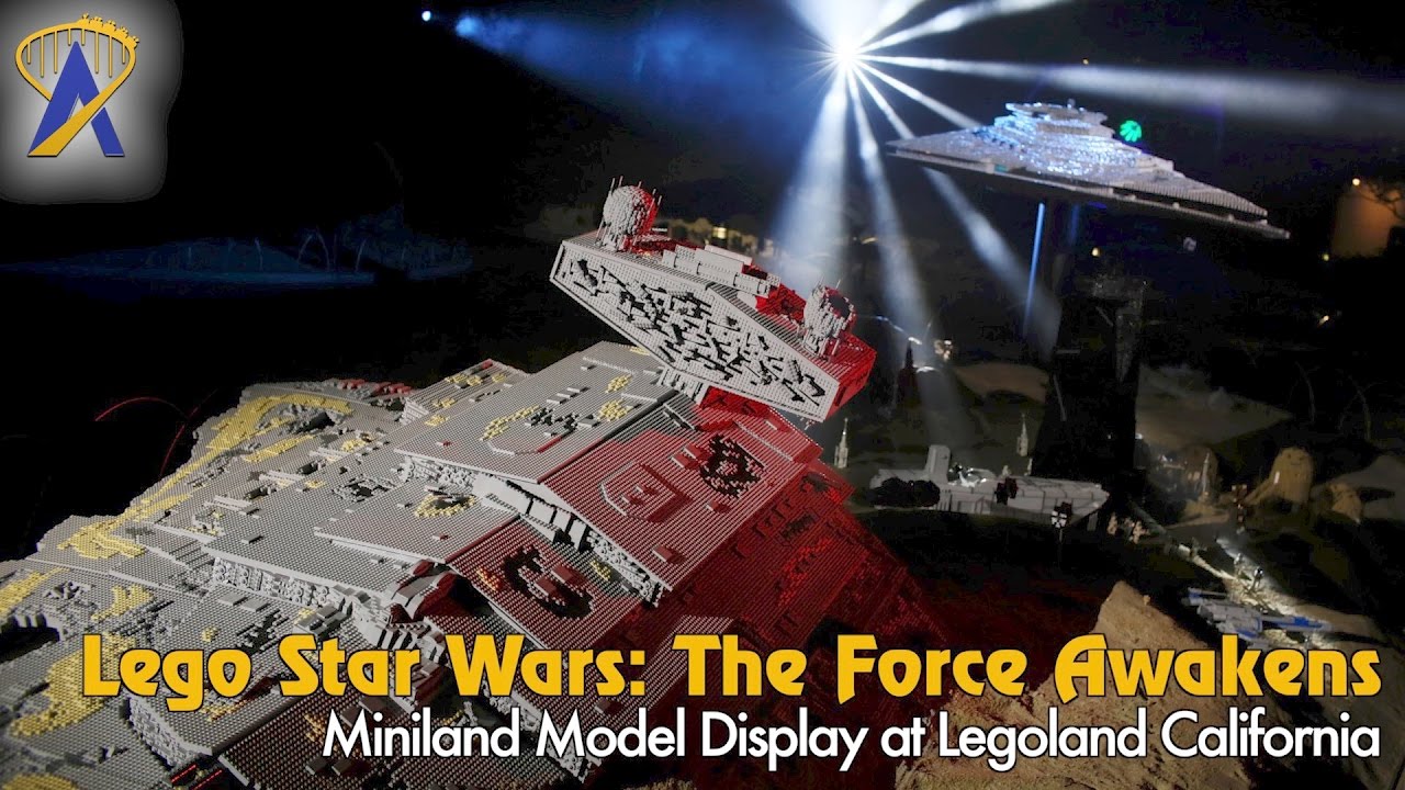 Lego Star Wars: The Force Awakens Miniland Model Display at Legoland California