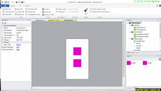 【Construct 2】adding in a gravity check and adding in the home screen Building an endless runner game