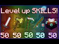 The BEST WAY to level up EVERY SKILL - [Hypixel Skyblock]