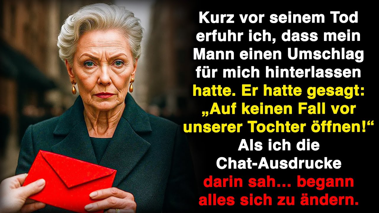 Kurz vor seinem Tod erfuhr ich von einem Umschlag. Er sagte: 