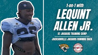 Exclusive 1-on-1 Interview: LeQuint Allen Jr. at Jacksonville Jaguars Training Camp