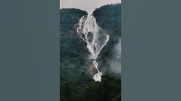 #Goa#Dudh sagar Waterfall Do you know this waterfalls that was beautifully shown in Chennai Express