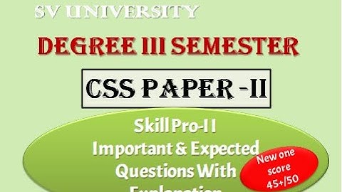 Skill pro  II Important and expected questions with explanation to score more than 45