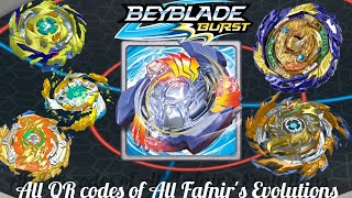 All QR codes Of All Fafnir's Evolutions !! Beyblade Burst Quadraive App!!