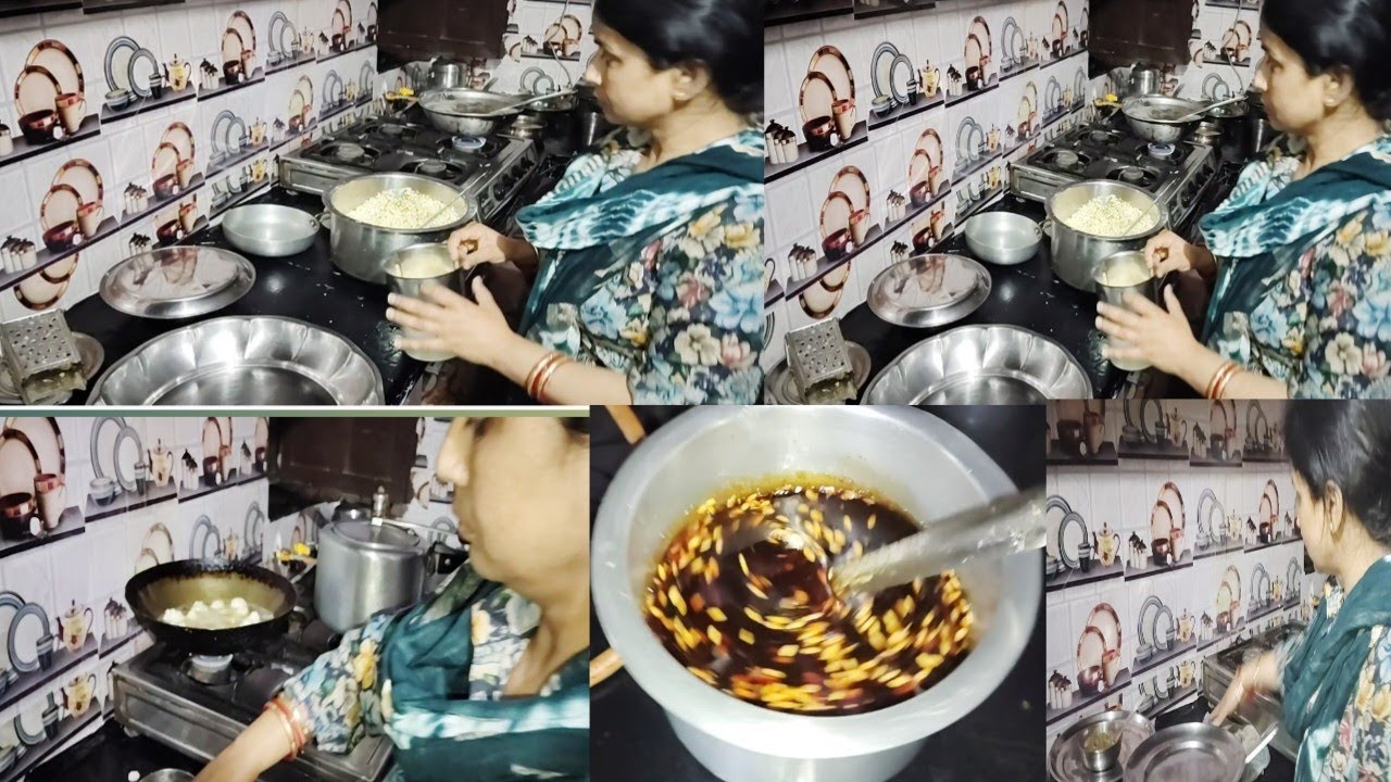 ग्रहण के बाद फिर शुरू हो गई होली की तैयारी रात तक की होली के पकवान की तैयारी क्या क्या बनाया 