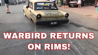 WARBIRD returns on rims after Summernats burnout masters qualifying!