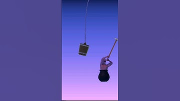completing bucket 😍 | Completing getting over it by Bennet foddy #shorts #gettingoverit
