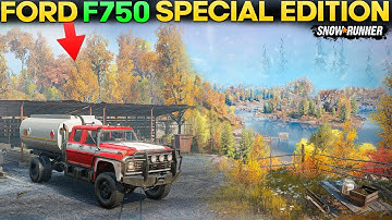 New Ford F750 Special Edition in SnowRunner with Custom Add-ons