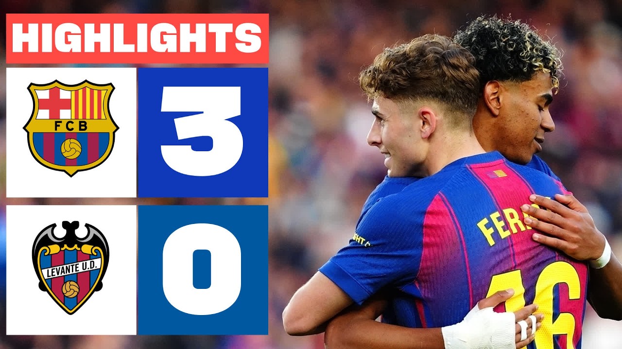 FC BARCELONA 3 - 0 LEVANTE UD | RESUMEN LALIGA EA SPORTS