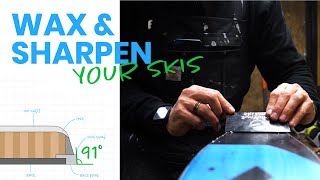 Sharpen Edges to 91° and Wax Skis like a Pro | How to Tune Your Skis