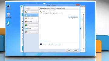 How to manage Skype® privacy settings on a Windows® 8 PC