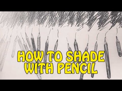 How To Shade With Pencil, Pencil Shading For Kids, Drawing Exercises