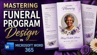 Mastering Funeral Program Design in Microsoft Word 365 Wealth