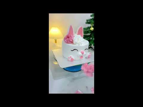 Video Mẫu bánh thỏ cho bé gái - Bánh sinh nhật - youtube
