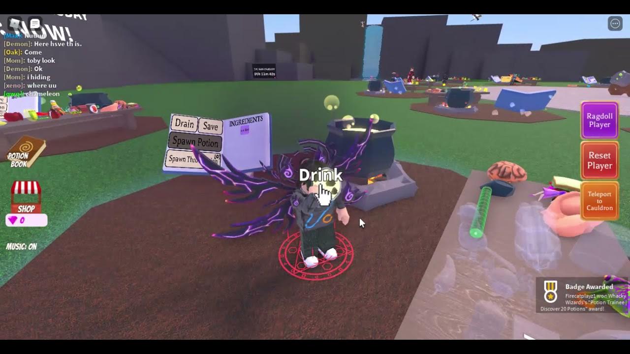 How to make invisibility potion in wacky wizards YouTube