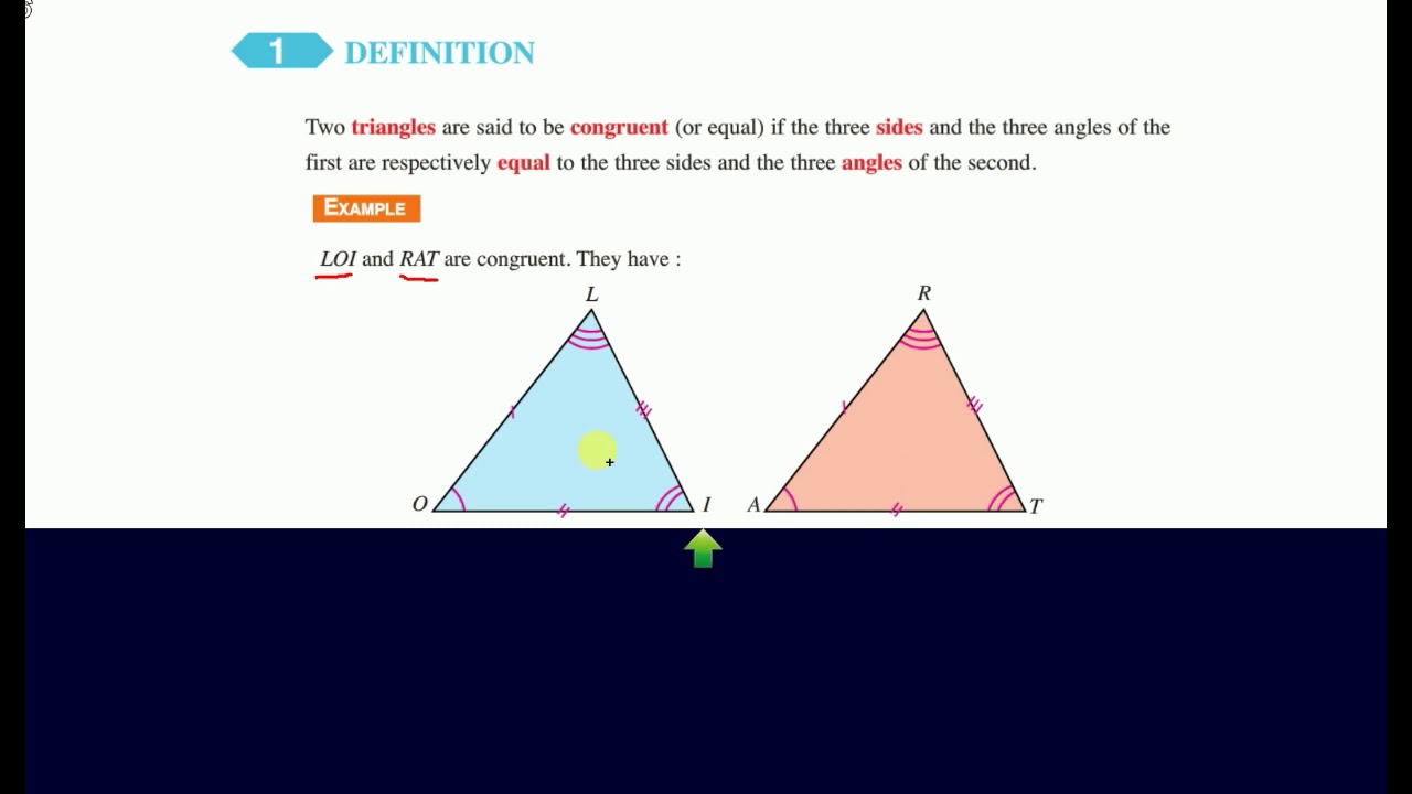 Congruent triangles part 1. - YouTube