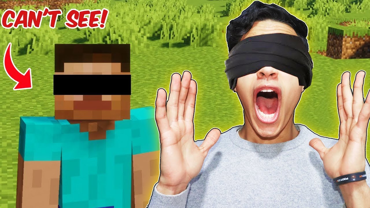 تحدي تجمع دايموند بدون لا تشوف؟؟?|Minecraft, but I can't see