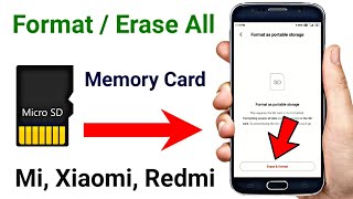 How To Format Memory Card In Mi Phone | SD Card Ko Format Kaise Kare | Erase SD Card screenshot 1