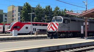 Caltrain Electric Train Tour railfanning at San Jose Diridon Station 7/29/23 Ft. Caltrain EMUs